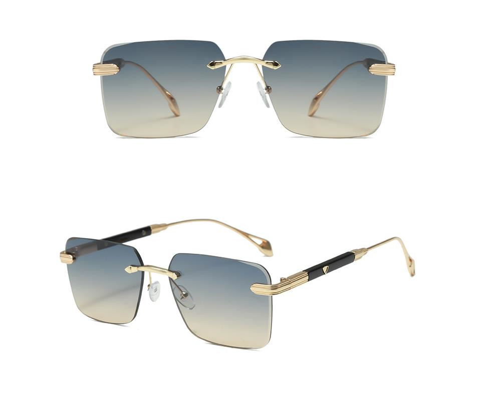 Designer Sunglasses For Women Men Sunglasses Polarized Sunglasses UV400 Fashion Classic Luxury Glasses Goggle Pilot Alloy Square Frame Glasses A202