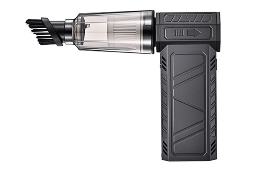 S9 Cordless Air Duster: 57m/s Wind, 100K RPM, Dual 3000mAh Battery, 4-Speed + Turbo & LED/SOS Light for Car/PC Deep Cleaning