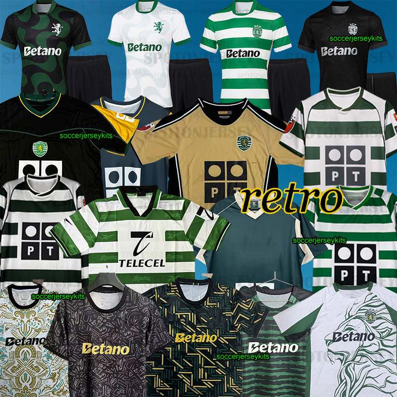 sporting lisboa 2025 2026 lisbons sporting retro soccer jerseys ronaldo Marius Niculae Pinto 2001 2002 2003 2004 Vintage football C.RONALDO lisbons sporting S-4XL