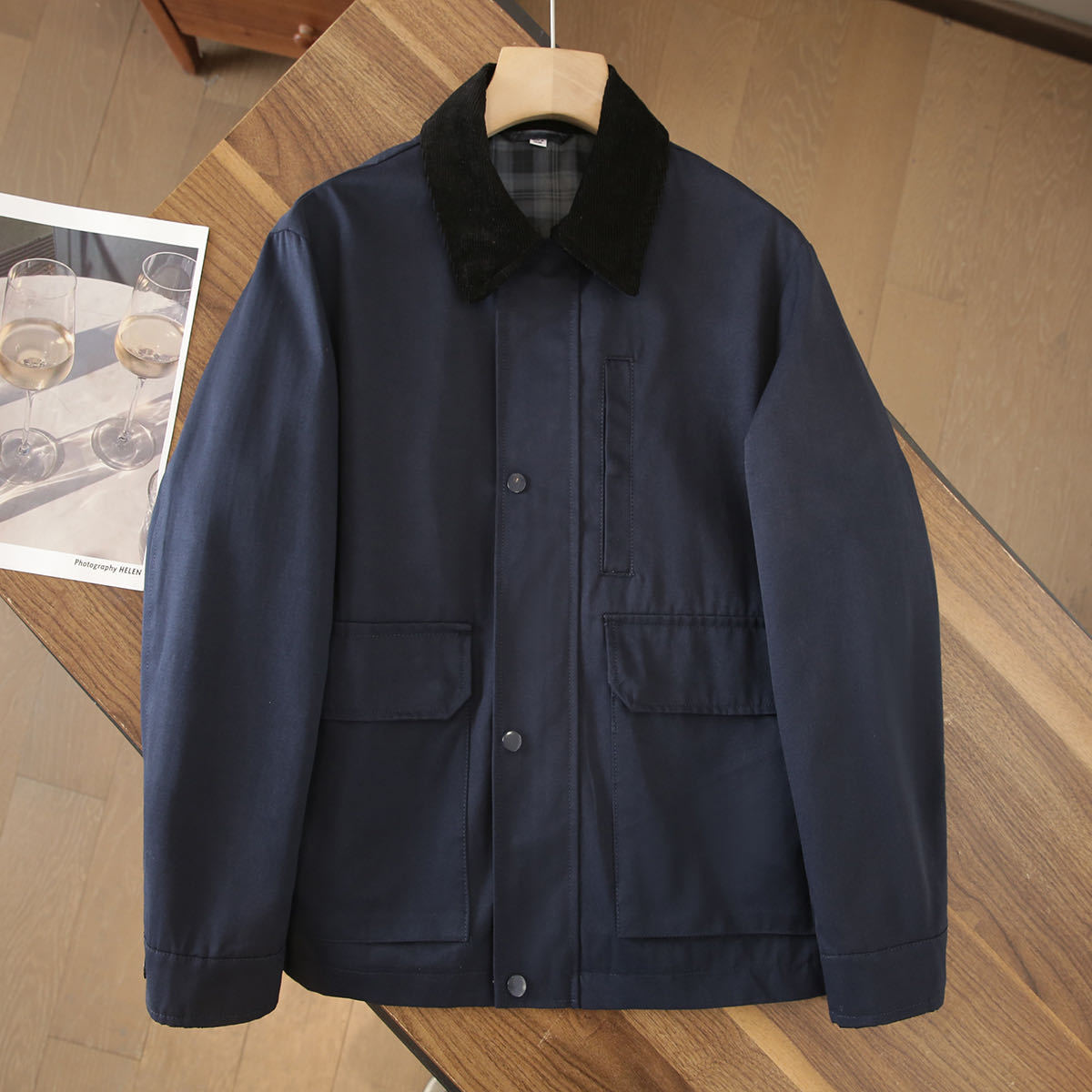 Bar Bedale Men's Jackets Luxurious Design Trench Coat Military Green And Dark Blue High-quality Windproof Lapels Lead Fashion Trend Autumn And Wi