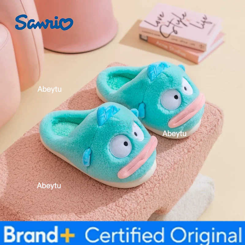 Sanrio Clownfish Cotton Slipper Winter Women Home Indoor Thick Bottom Warm Cute Cartoon Plush Cotton Shoes Anime Peripheral Couple Gift H251230