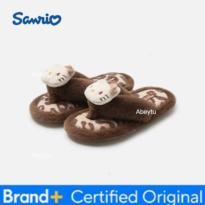 Sanrio Hellokittys Slippers Cute Student Autumn Winter Kawaii New Bedroom Home Casual Soft Padded Bedroom Aldult Home Shoes Girl Gift H251230