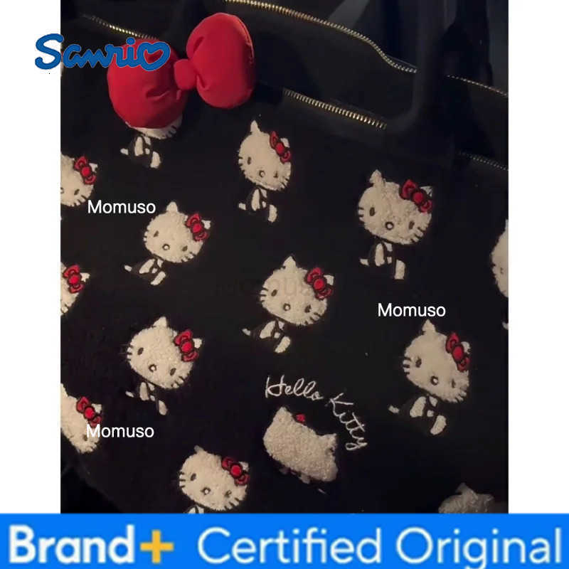 Sanrio Hello Kitty Embroidered Handbag Anime Cute Fashion Backpack Y2K Large Capacity Portable Tourism Underarm Bag Girl Gift H251230