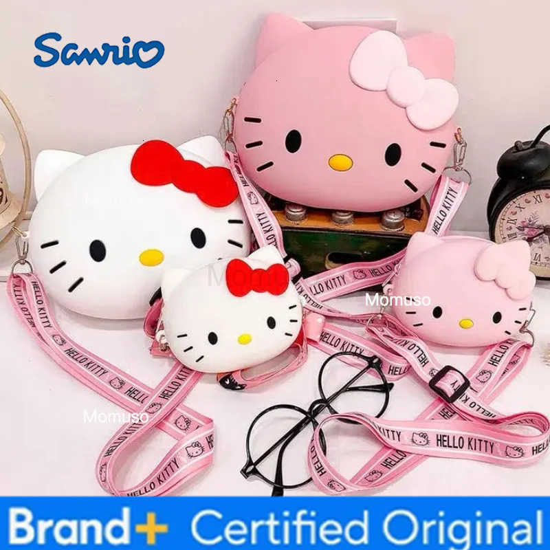 Sanrio 12Cm/20Cm Hello Kitty Crossbody Bag For Women Kawaii Messenger Bag Travel 3D Shoulder Bag Small Purse Phone Bag For Girls Gift H251230