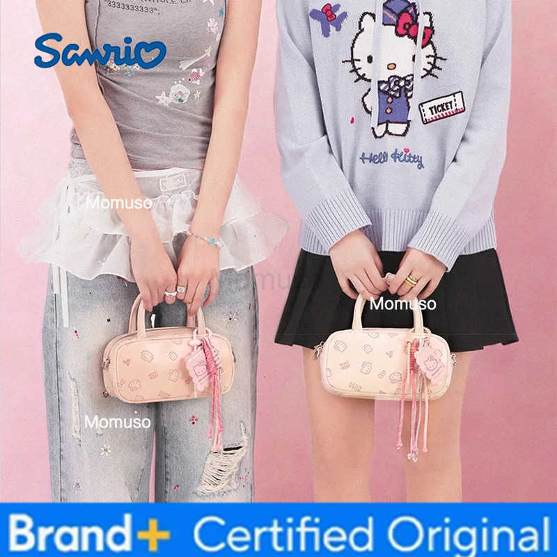 Sanrio New Cartoon Hello Kitty Boston Crossbody Bag Super Cute Classic Cute Colorway Crossbody Bag Underarm Shoulder Girl Holiday Gift H251230