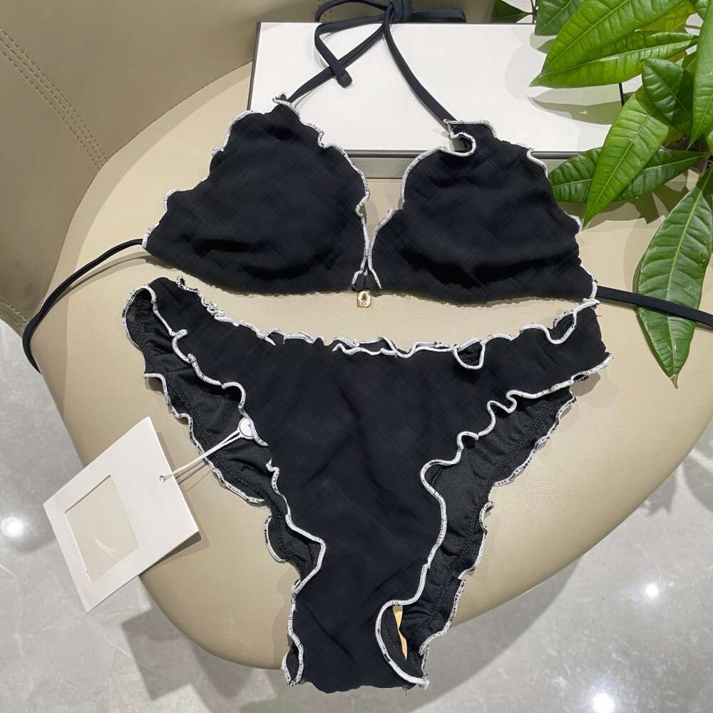Designer Simple Fashion Swimsuit Two-Piece Bikini Set 71F9 bd57