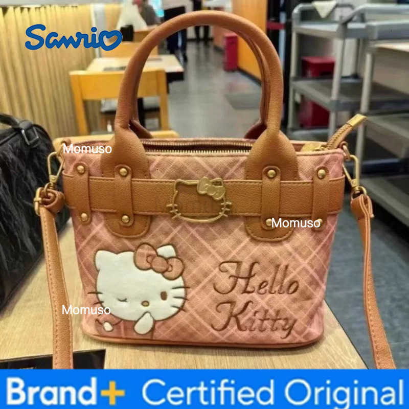 Sanrio Highly Attractive Hello Kitty Handbag Cute Cartoon KT Cat Girlish Heart Shoulder Bag Fashion Ladies Crossbody Bag Holiday Gifts H251230