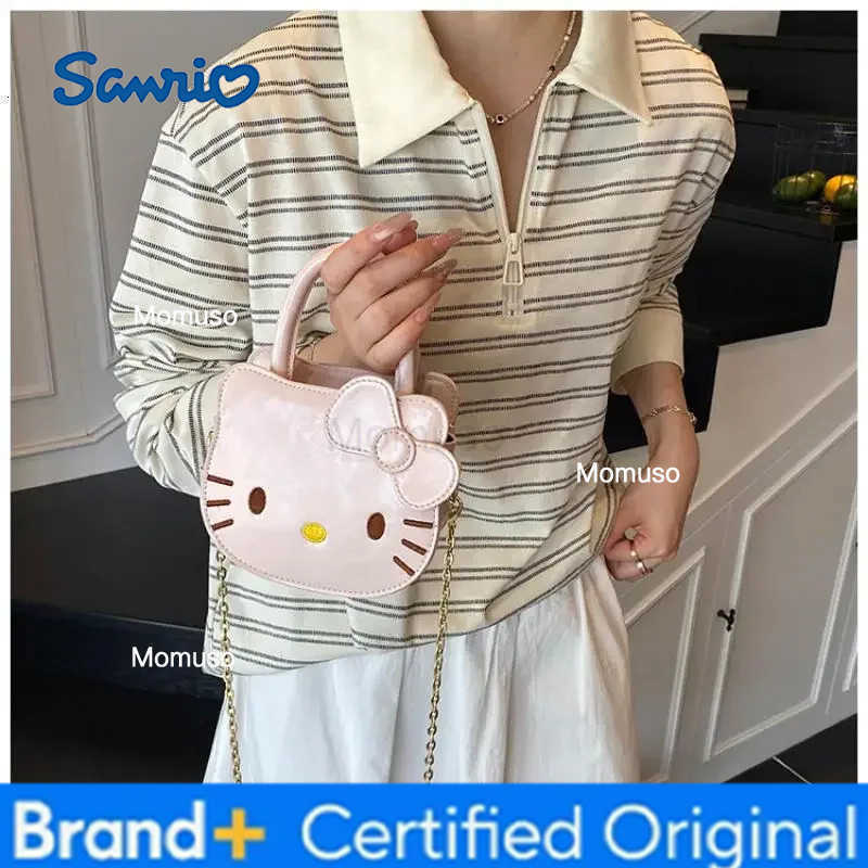 Sanrio Hellokittys Cartoon Crossbody Bag Girl Handbag New Summer Cute Portable One Shoulder Bags for Woman Bucket Bag H251230