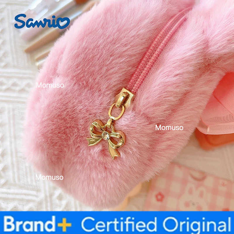 Sanrio My Melody Cosmetic Bag Lovely Plush Bag Handbag Large Capacity Coin Purse Cosmetic Storage Bag Messenger Bag Gifts Girl H251230