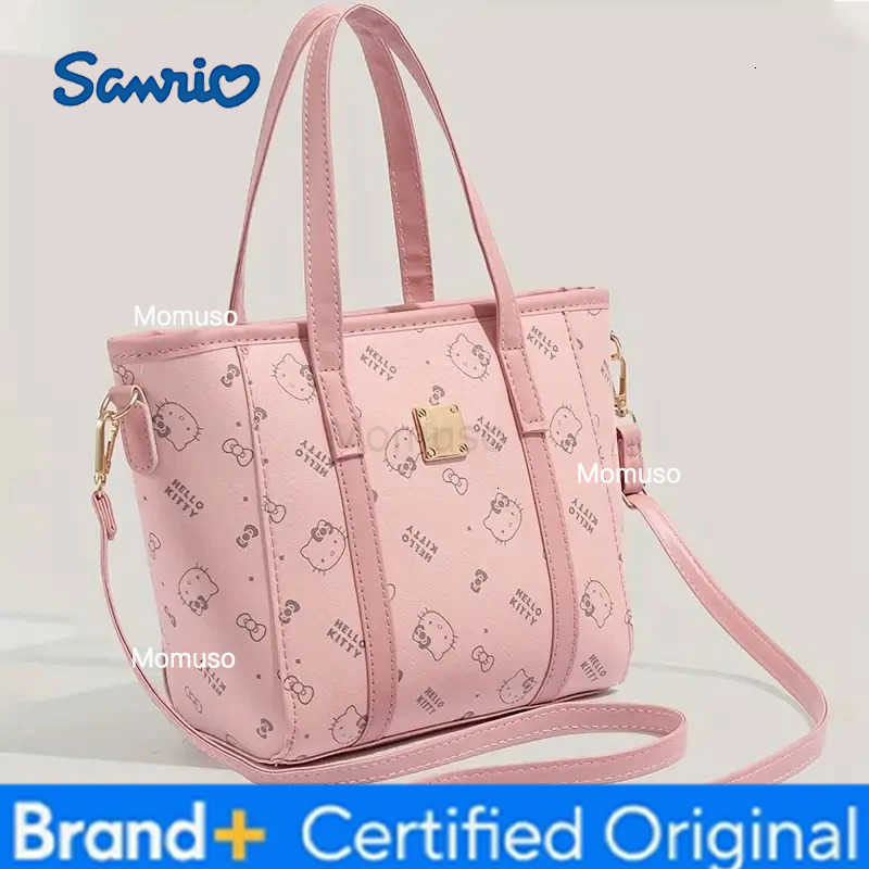 Sanrio Shopping Bags Bag KT Cat Printed Women Shoulder Shopping New Classic Bag Tote Satchel Large Capacity Girl H251230