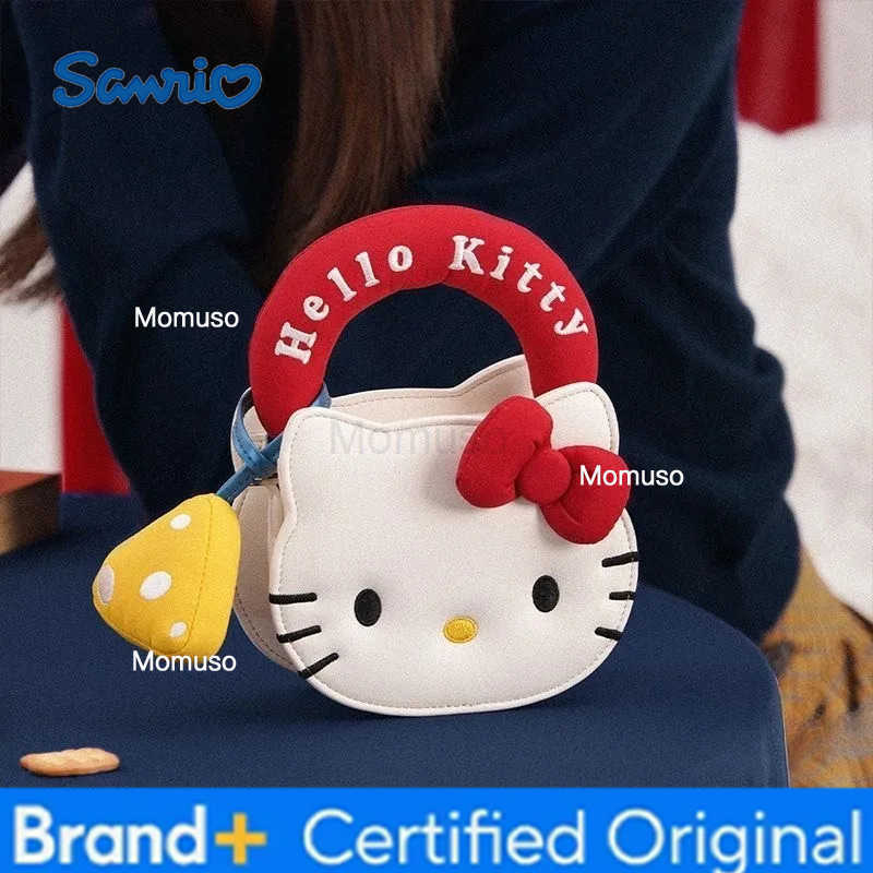 Sanrio Hello Kitty New Mini Shoulder Bag Kawaii Cute Cartoon Creative Exquisite Fashion Girls Versatile Crossbody Bag Holiday Gift H251230