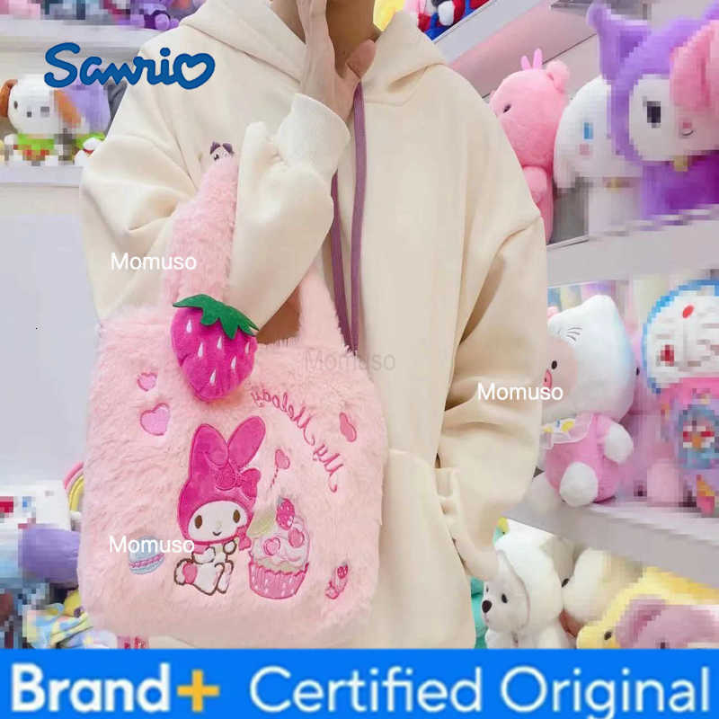 Sanrio Hello Kitty Bag Kawaii Cute Kuromi Melody Lovely Cartoon Handbag Cinnamoroll Storage Tote Bags Women Girl Charm Gifts H251230