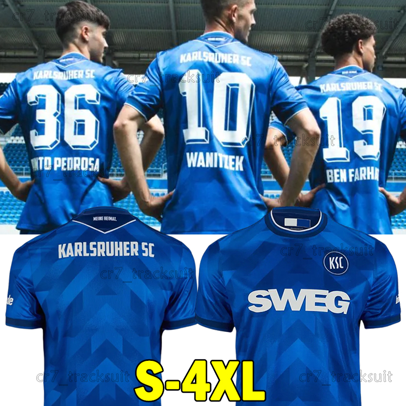 XXXL 4XL 25 26 Karlsruher Soccer Jerseys SCHLEUSENER WANITZEK EGLOFF BEN FARHAT Men Uniforms 2025 2026 KOBALD BEIFUS SIMIC RAPP MULLER SIHLAROGLU Football Shirts