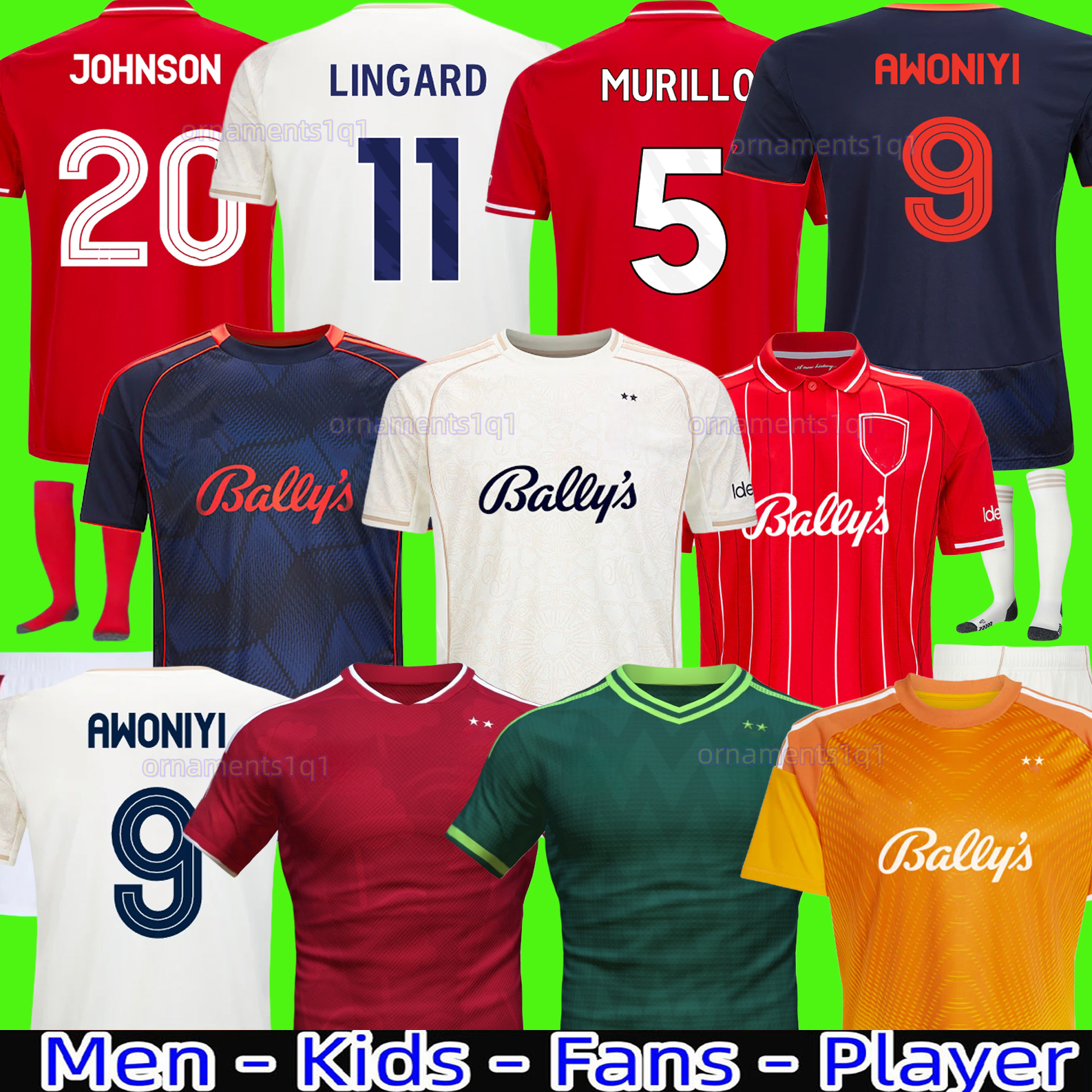 25 26 27 NoTTInghamS LINGARD Soccer Jerseys GRABBAN Johnson Surridge 2025 2026 2027 Men kids Forest Awoniyi AMEOBI KROVINOVIC ELANGA Football Shirts Men Kids Kit