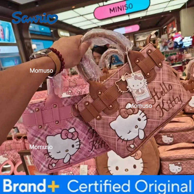 Sanrio Highly Attractive Hello Kitty Handbag Cute Cartoon KT Cat Girlish Heart Shoulder Bag Fashion Ladies Crossbody Bag Holiday Gifts H251230