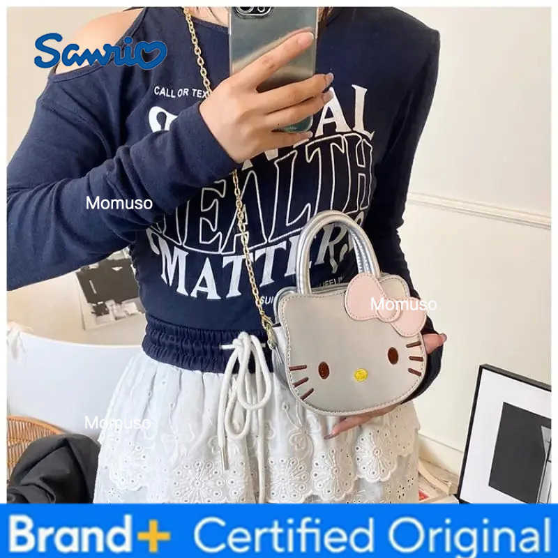 Sanrio Hellokittys Cartoon Crossbody Bag Girl Handbag New Summer Cute Portable One Shoulder Bags for Woman Bucket Bag H251230