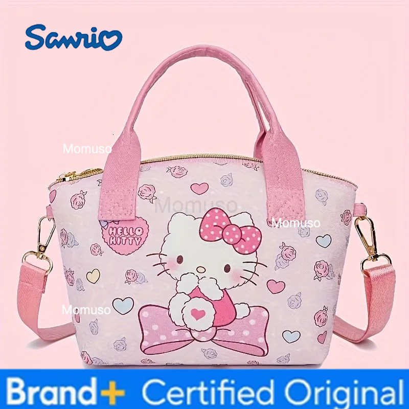 Sanrio Lightweight Stylish Handbag Cute Handbag Large-capacity Woman Convenient Shopping Bag Hellokitty Crossbody New H251230