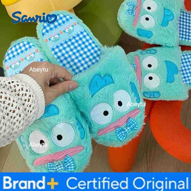 Sanrio Cartoon Hangyodon Slippers Lovely Japanese Style Indoor Shoes Anime Girl Shoes Floor Slippers Warm Spring Autumn Flat H251230