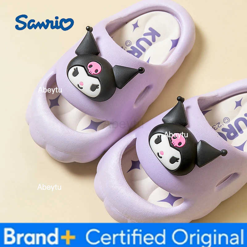 Sanrio kuromi Kids slippers kids shoes Girls shoes Childrens slippers flip flops children hello kitty shoes H251230
