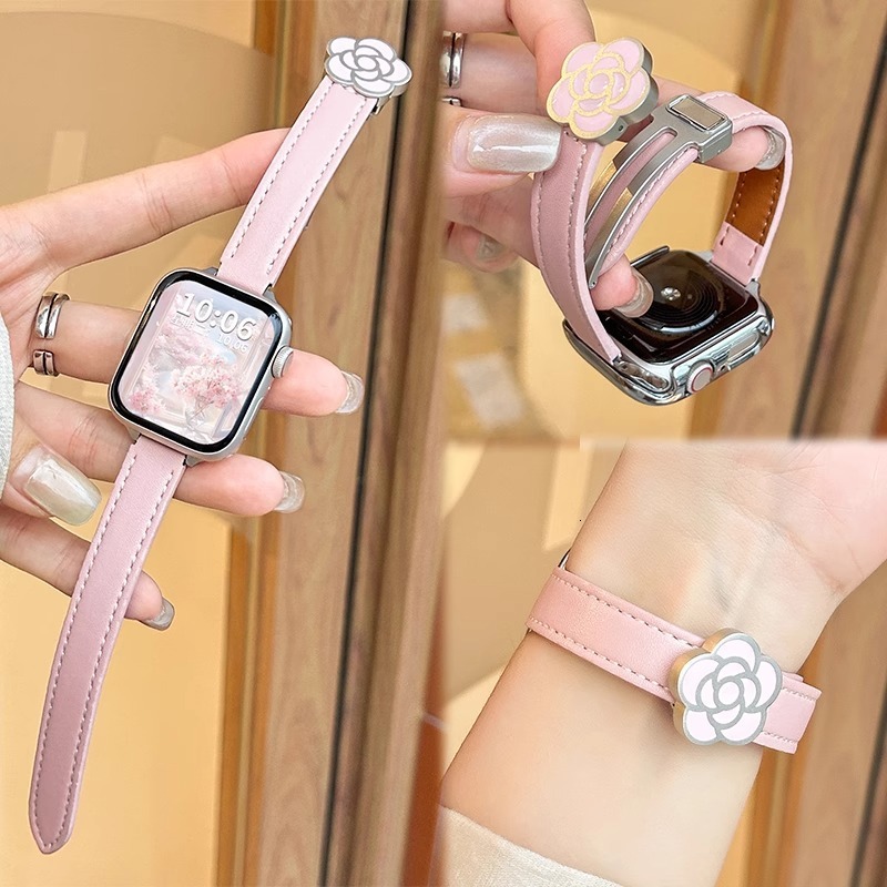 Compatible with Apple Watch S10 Camellia 10% off Stackable 8 Magnetic 7 6 iWatch S123 Strap Women Summer