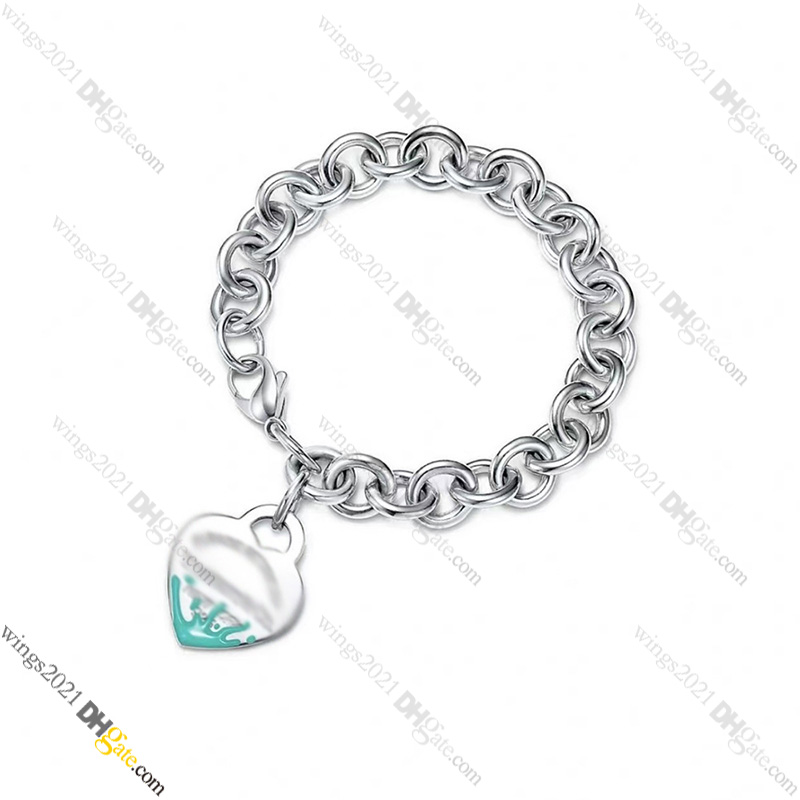 Designer Bracelet 925 Silver Forever Heart Bracelet For Woman Metallic Jewelry Designer For Women Letter Bracelet Hypoallergenic Jewelry, Store/21417581