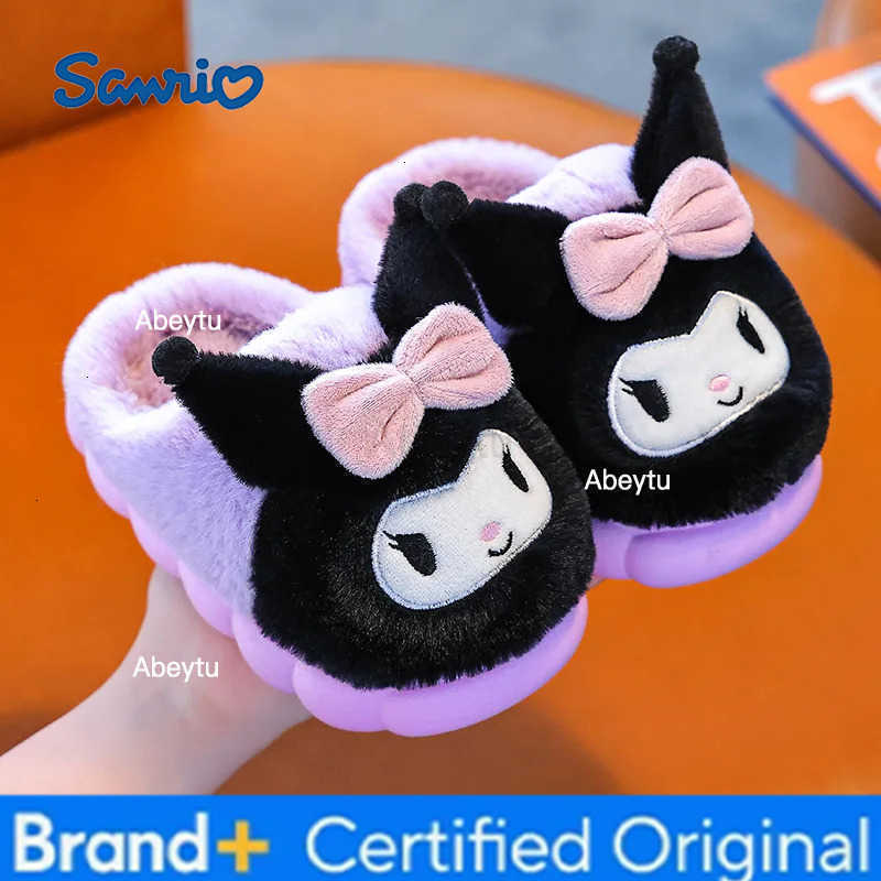 Sanrio New Winter Autumn Cartoon Kids Cotton Slippers - Toddler Big Kid Slippers Cute Parent-Child Home Slippers H251230