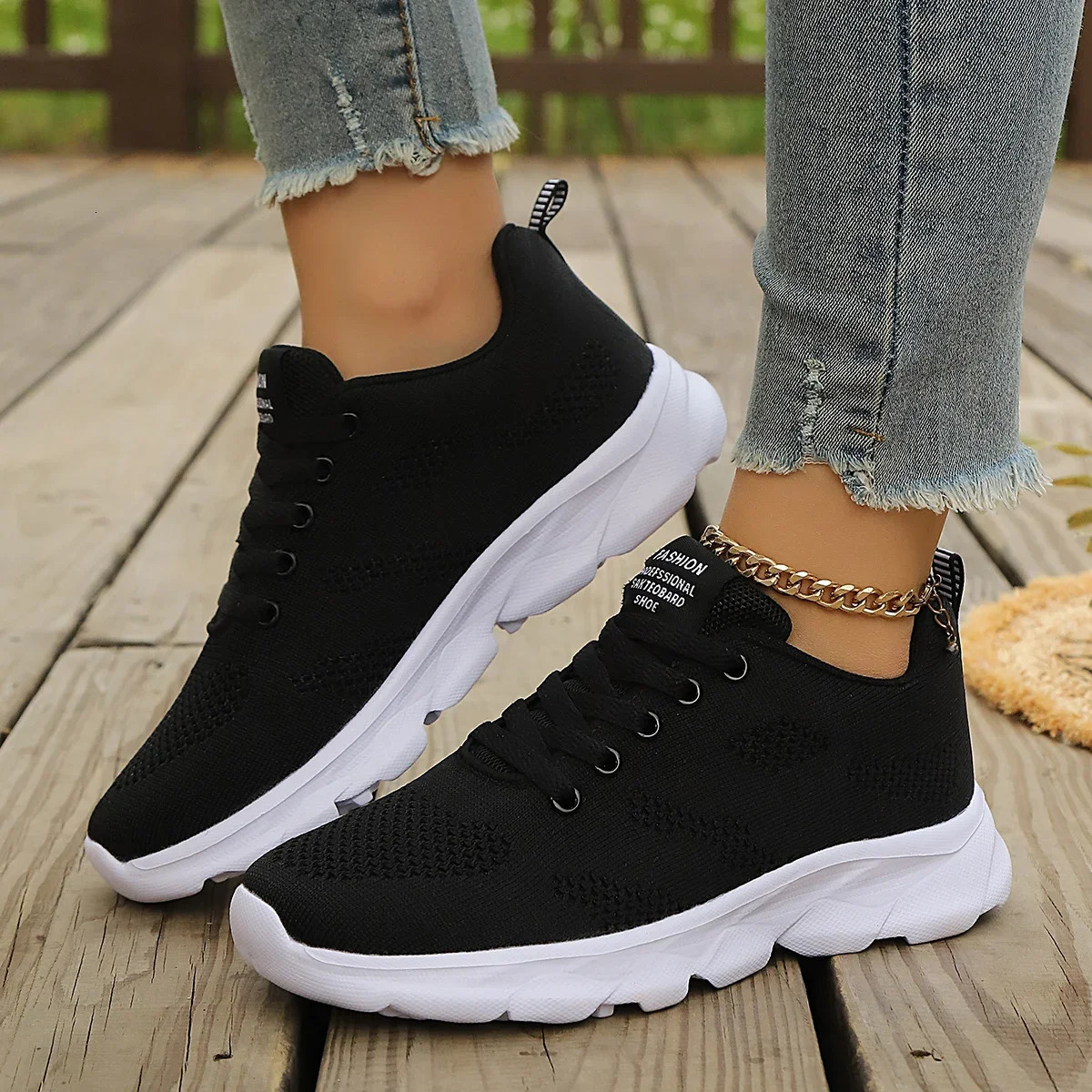 Sneakers Women Shoes Lightweight Running Shoes For Women Comfortable Sport Shoes Jogging Tennis Outdoor Walking Black Size 36-42 251226