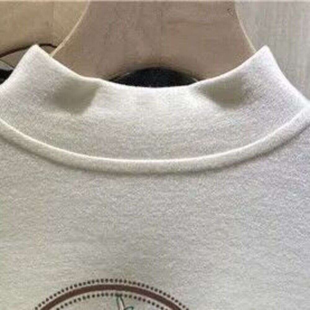 Double-Sided Thermal Half-Turtleneck Base Shirt For Women, Autumn And Winter New Thickened 2026 Designer Fashion Warm Long-Sleeve Brushed T-Shirt Inne