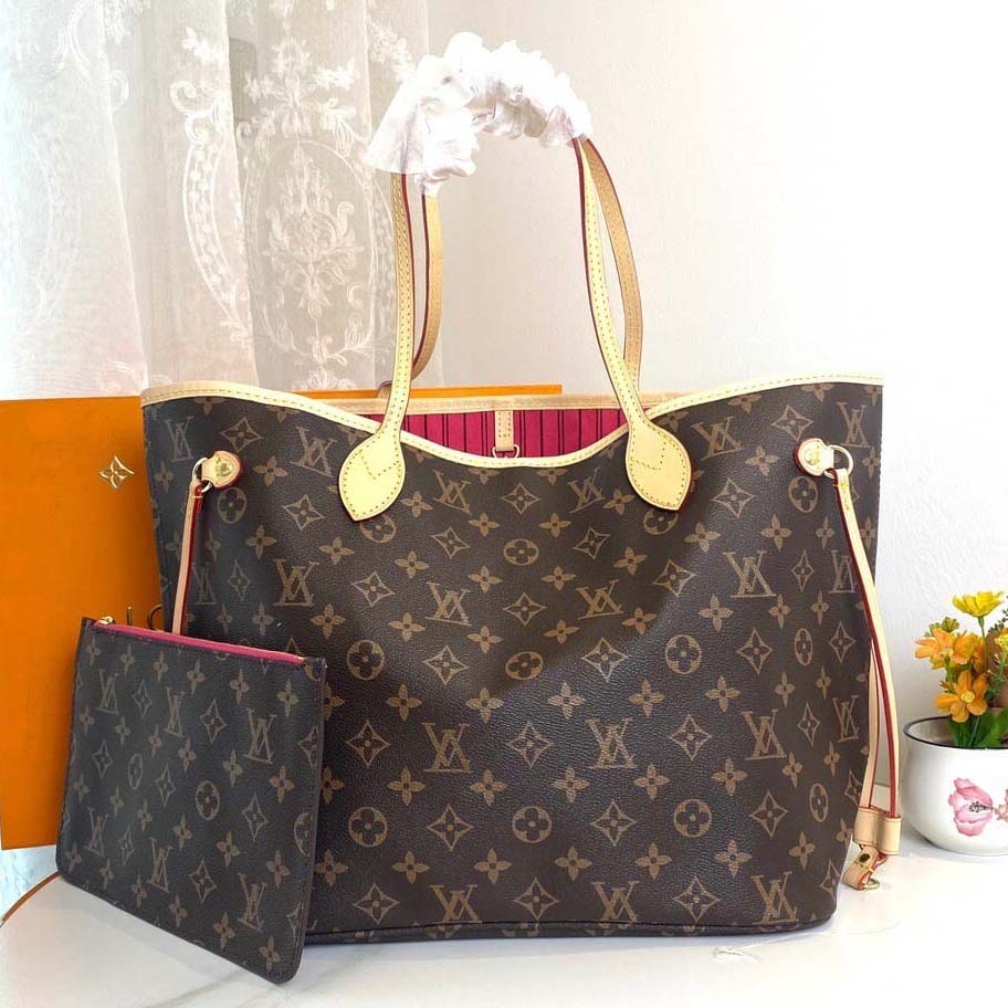 louisvuittion bag tote bag designer bag neverfull luxury bag women bag genuine leather vintage tote bag shopping bag mother bag versatile single shoulder handbag