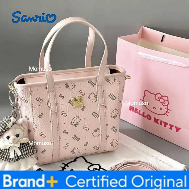 Sanrio New Hellokit Print Basket Bag Large Capaci Womens Summer Commuter Versatile Y2K Handbag Faionable Trendy Tote Bag H251230