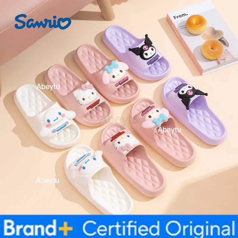 Sanrio Girls Sandals Cute Girls Garden Shoes Soft Sole Baby Breathable Non-slip Lightweight Outdoor Beach Slippers Summer H251230