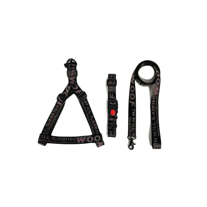 2026 Designer Collars Leashes Luxury Step-In Dog Harness Durable Nylon Leash For Small Medium Large Dogs Cat Golden French Bulldog Cool Fashion Pet Su