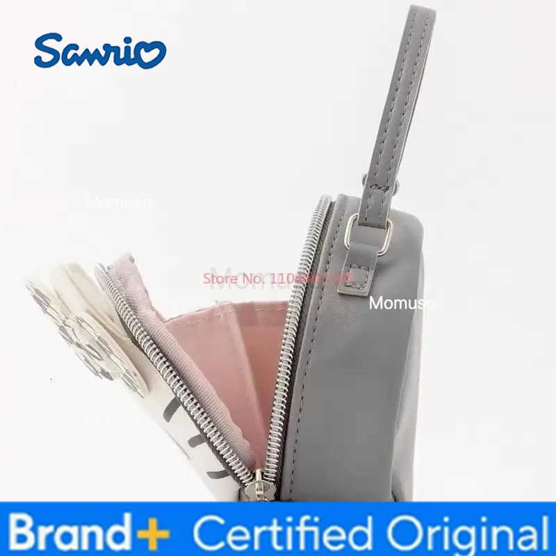 Sanrio 2025 New Arrival Hello Kitty Cartoon Daily Hand-Carrying Kawaii Small Bag Anime GirlS Heart Cute Makeup Bag Pu Coin Wallet Gift H251230