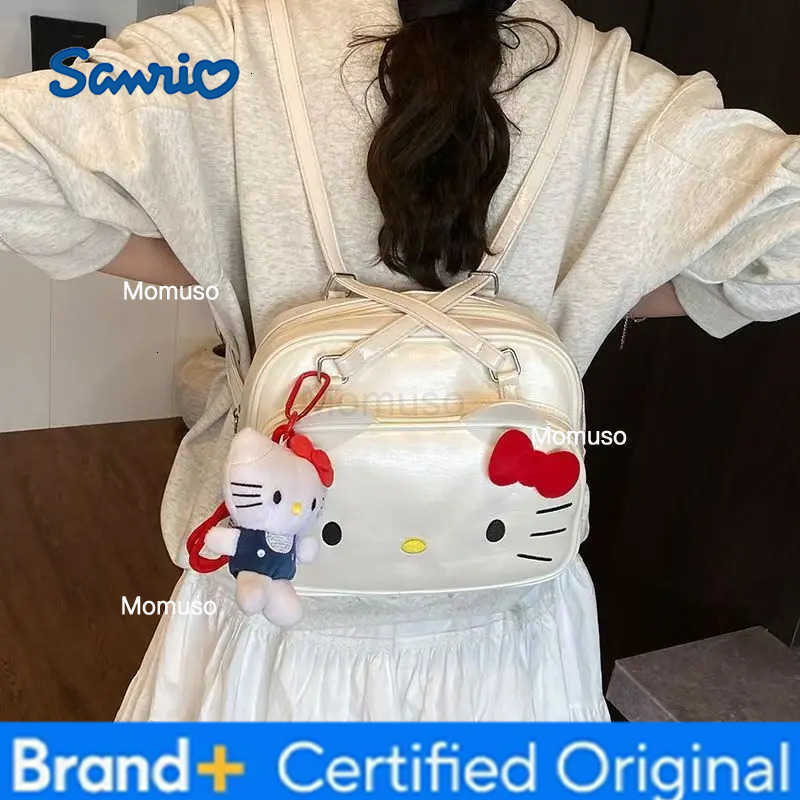 Sanrio Cute Hello Kitty small square backpack cartoon creative design niche cross-body tote bag cute and versatile holiday gift H251230
