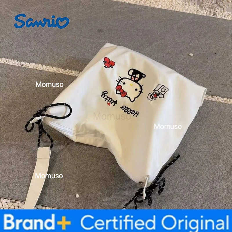 Sanrio New Anime Hello Kitty Womens Shoulder Bags ladies cute cartoon tote bag Kawaii Handbag cute embroidered crossbody bag H251230