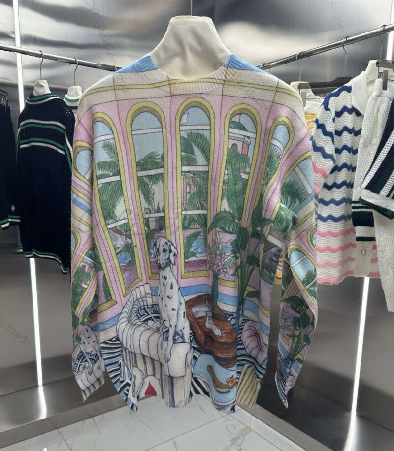 Blancas Tshirts Mens Designer T Casas Blancos Shirt Shorts Set Vintage High Quality Sweater Loose Long Sleeve Cardigan Knitwear Casaity Blancoity F68