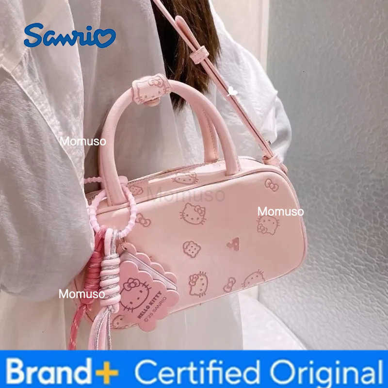 Sanrio Cute Cartoon Anime HelloKitty Pink and Tender Armpit Bag New One-Shoulder Crossbody Kawaii versatile bag Holiday Gift H251230