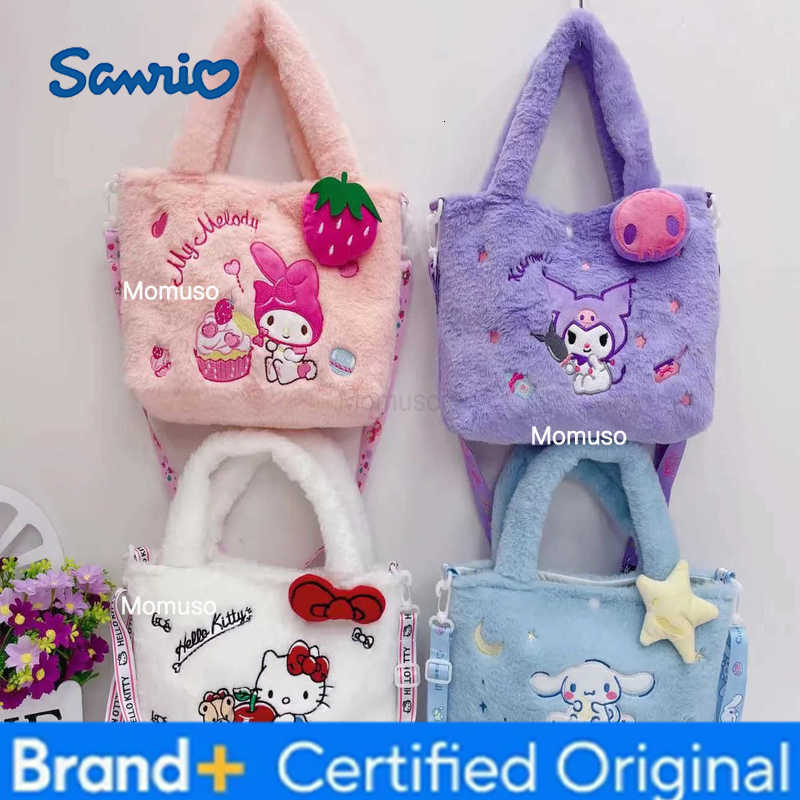 Sanrio Hello Kitty Bag Kawaii Cute Kuromi Melody Lovely Cartoon Handbag Cinnamoroll Storage Tote Bags Women Girl Charm Gifts H251230