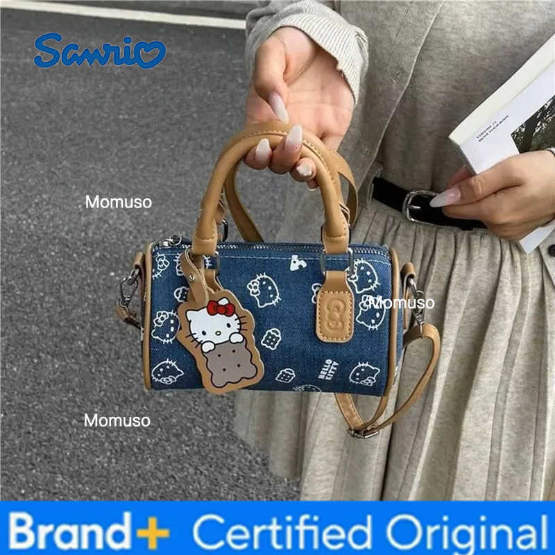 Sanrio Hello Kitty Shoulder Bag New Fashion Crossbody Bag Exquisite Cowboy Handbag Cute Cartoon Handbag Christmas Gift H25123011