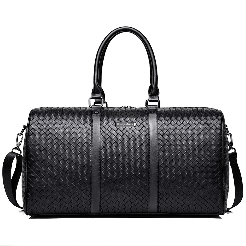 2025 new Hand-woven Korean-style large-capacity travel bag casual short-distance handbag trendy gym bag single-shoulder crossbody bag big bag