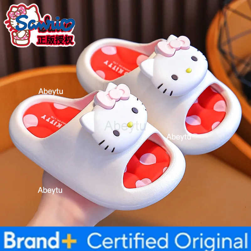 Sanrio Original cartoon girls student Kuromi slippers Shoes girls shoes gift H251230