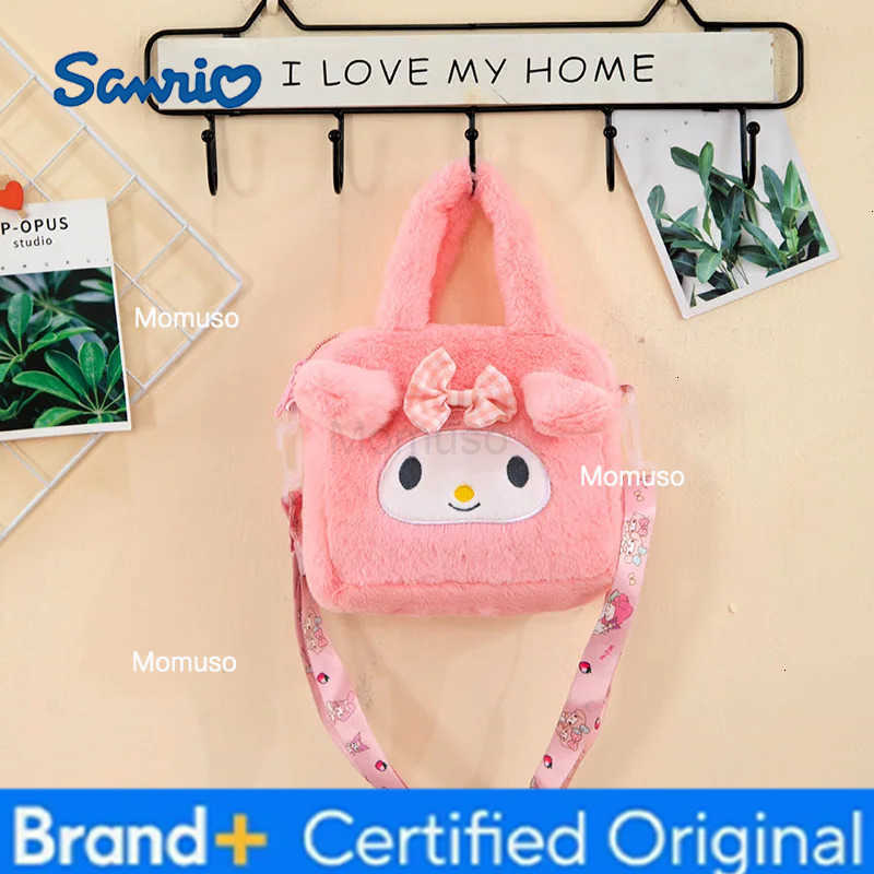 Sanrio Plush Bag Kuromi Cinnamoroll Melody Stitch Handbag Hello kitty Crossbody Cosmetic Storage Bags Boys Girl Christmas Gift H251230
