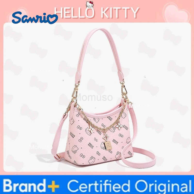 Sanrio Kawaii Hello Kitty Bag Girl Cute Printing Handbag Chain Cortex Waterproof Fashion Versatile Crossbody Bag Birthday Gift New H251230