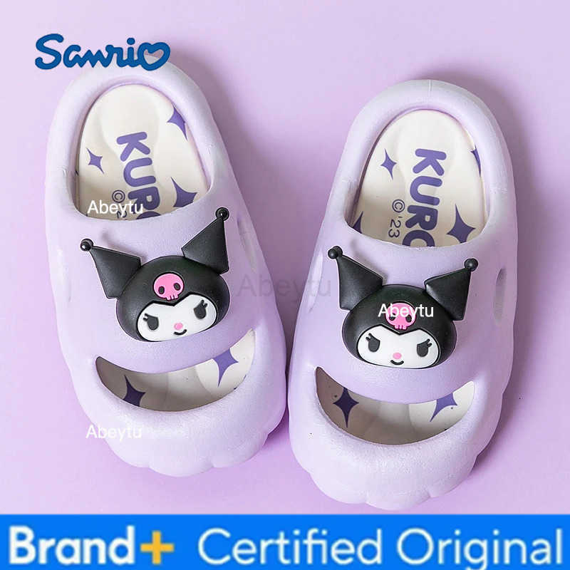 Sanrio kuromi Kids slippers kids shoes Girls shoes Childrens slippers flip flops children hello kitty shoes H251230