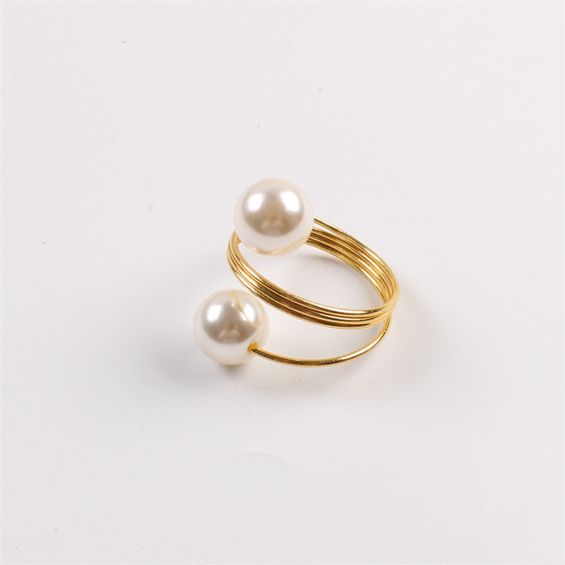 Elegant Napkin Ring Wed Pearl Napkin Ring Holder