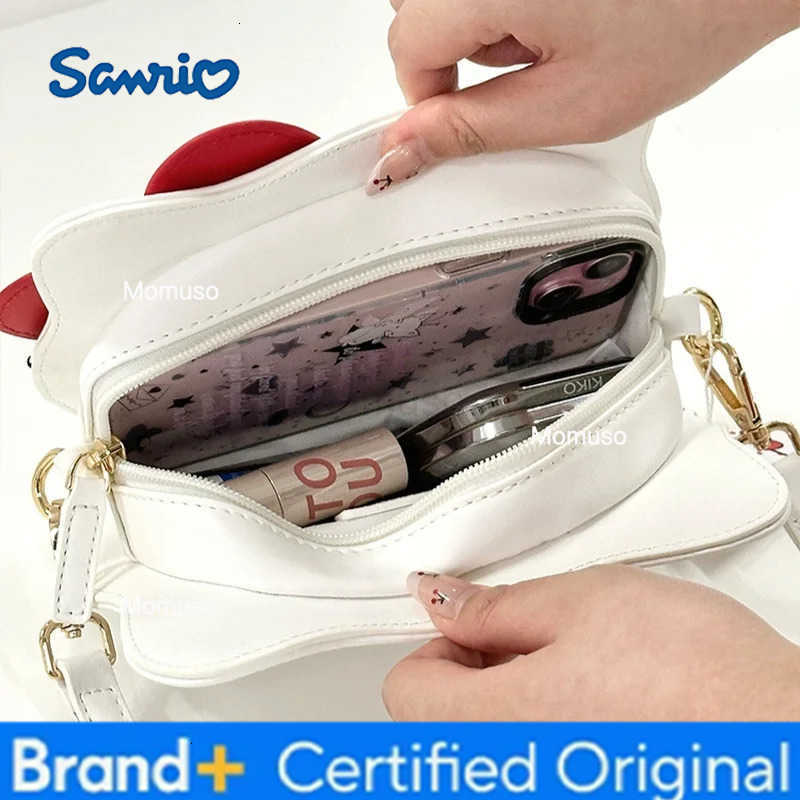 Sanrio Cute Cartoon Girl With Heart And Cute Face Pu Bag Portable Diagonal Large Capacity Storage Decoration For Students H251230