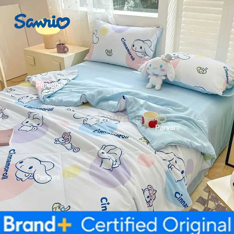 Sanrio Comforter Anime Hello Kitty Kuromi Quilt Cute Summer Quilt Bedroom Dormitory Air-Conditioning Soft Blanket Household Item H251230 - view 4