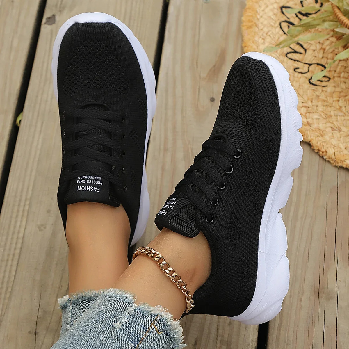 Sneakers Women Shoes Lightweight Running Shoes For Women Comfortable Sport Shoes Jogging Tennis Outdoor Walking Black Size 36-42 251226