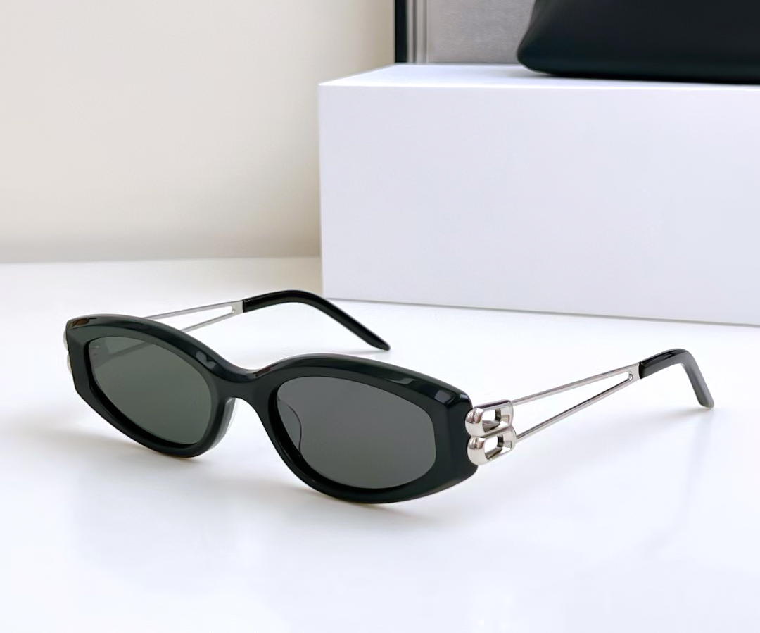 Fashion trend designer sunglasses for women classic vintage slim oval frame sun glasses outdoor avant-garde style Anti-Ultraviolet Protection Come with case