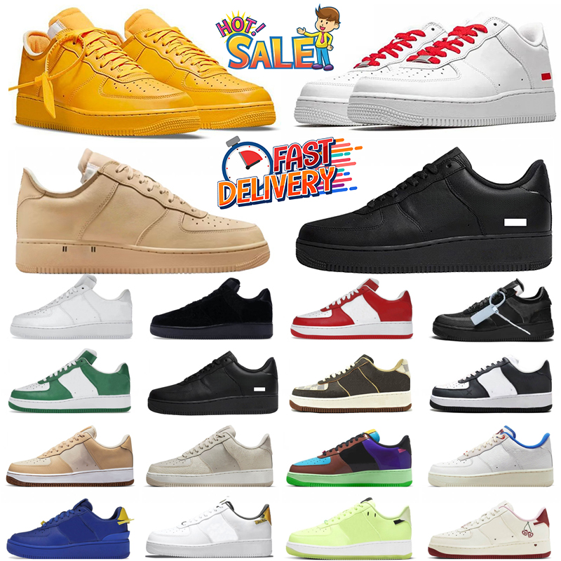 Women designer running shoes 07 1s Low Top Sneakers Men Designer shoe flat sneakers Pink black Blue mens womens trainers Mens casual shoe outdoor Trainer 36-45